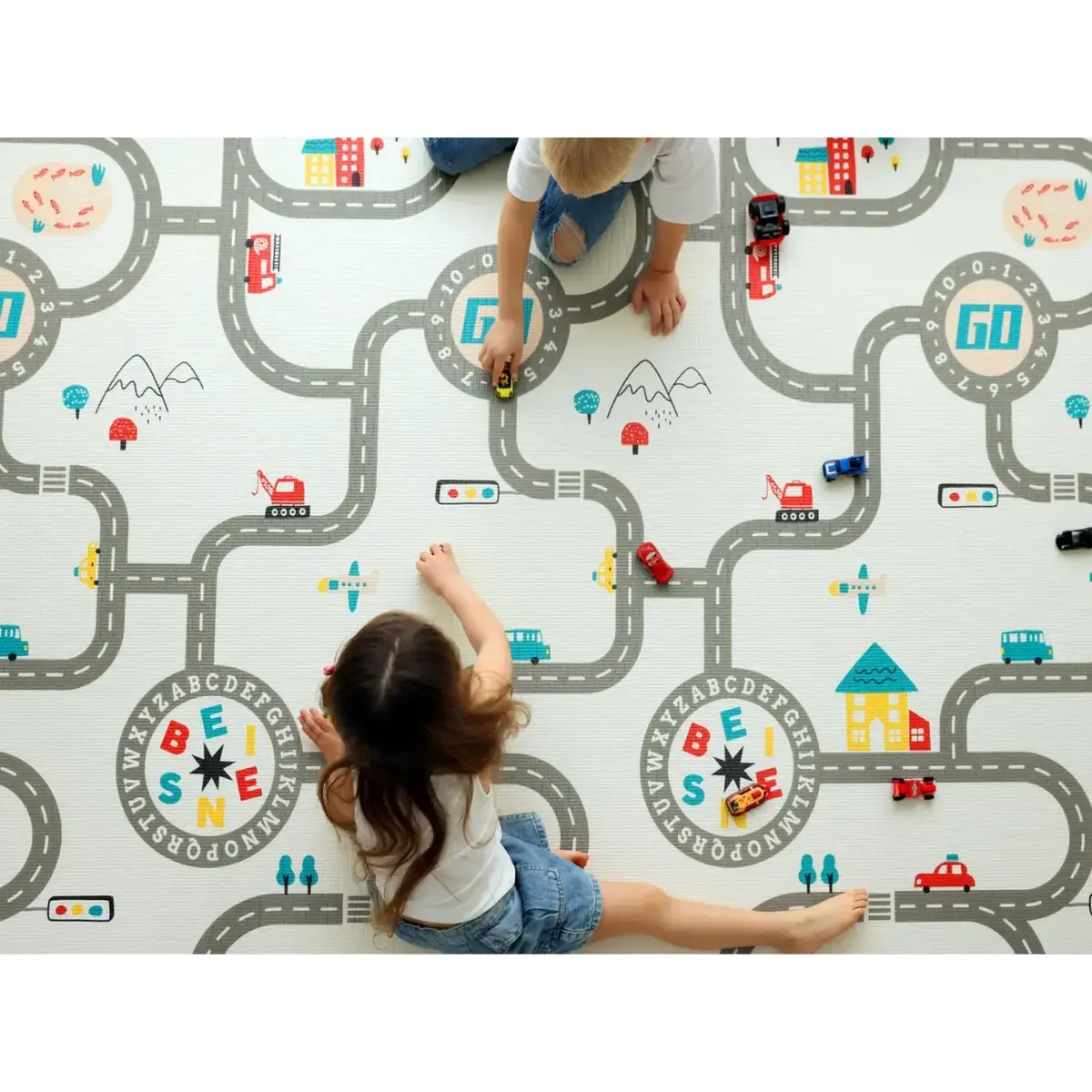 Coolmats Araba Yarışı-Hayvanat Bahçesi 140x200x1