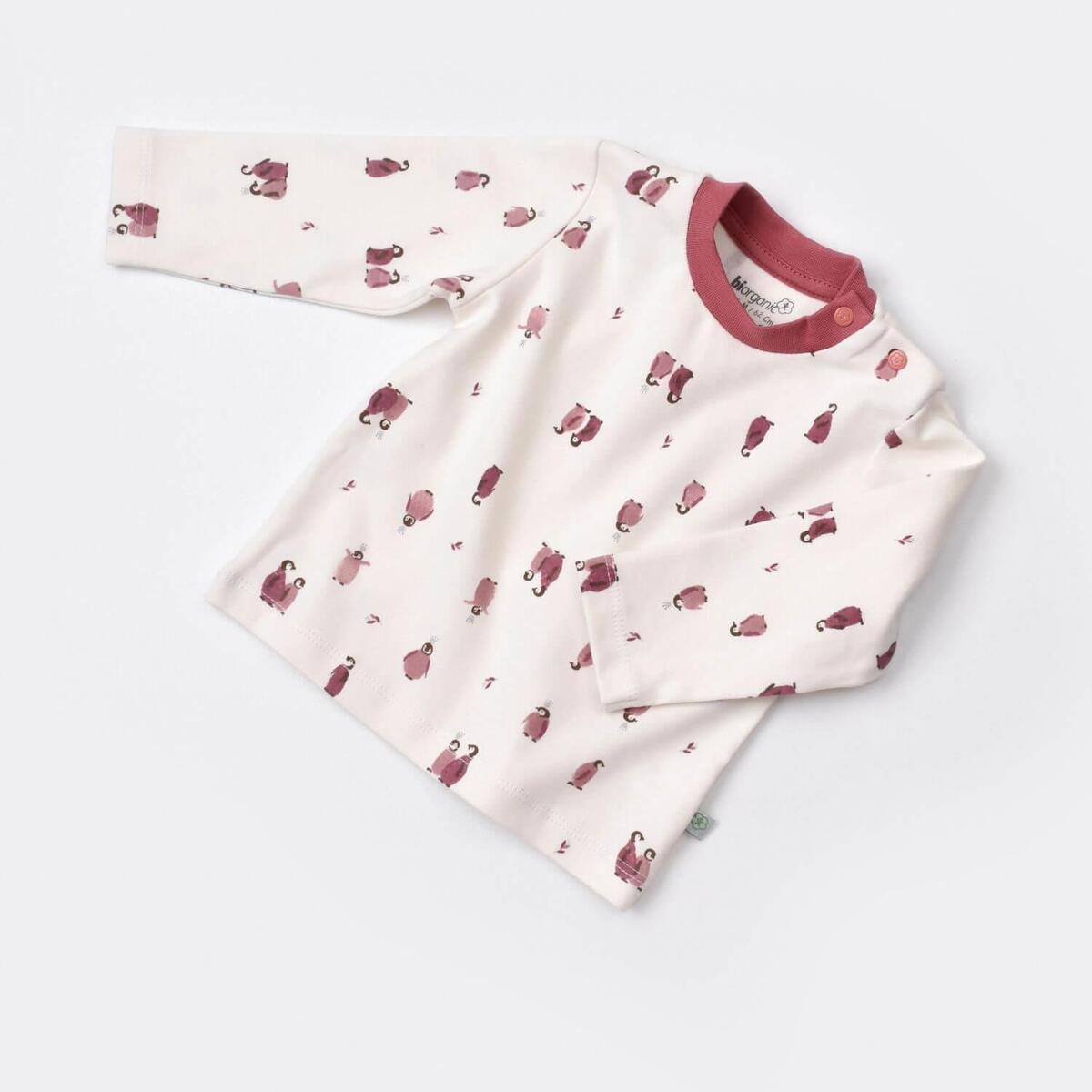 Bibaby Organik Salopet Tulum Little Love Rose Dry