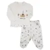 Luggi Baby Organik Pijama Takımı Patikli