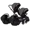 Prego 2420 Ibiza Plus I-Size Travel Sistem İkiz Bebek Arabası Gri