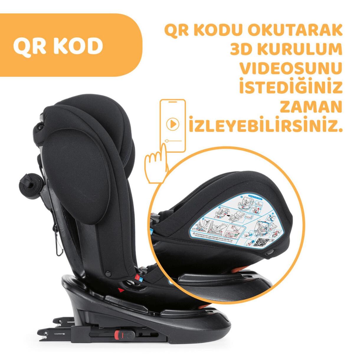 Chicco Unico Plus Baby Oto Koltuğu 0-36 Kg Black