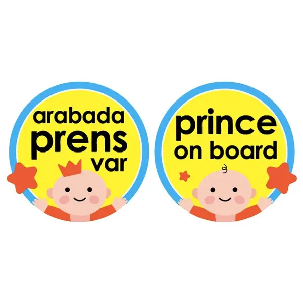 Babyjem Arabada Prens Var Mavi