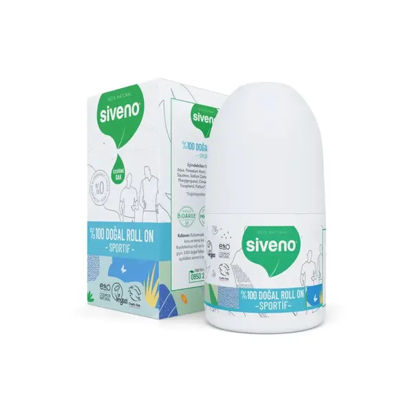 Siveno %100 Doğal Roll-On Sportive 50 ml 