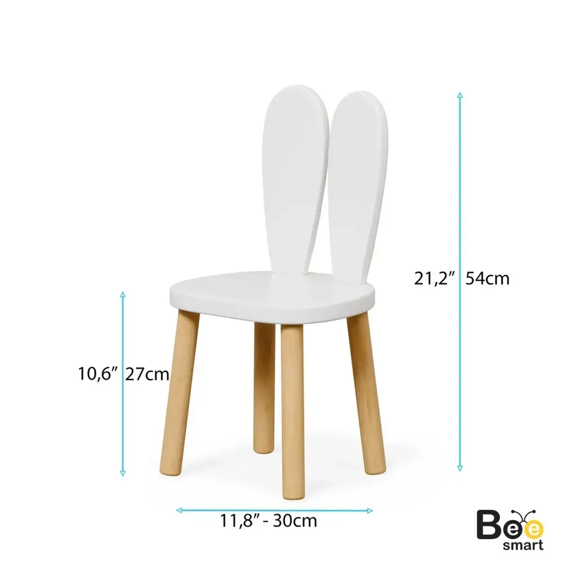 Bee Smart Tekli Sandalye Beyaz