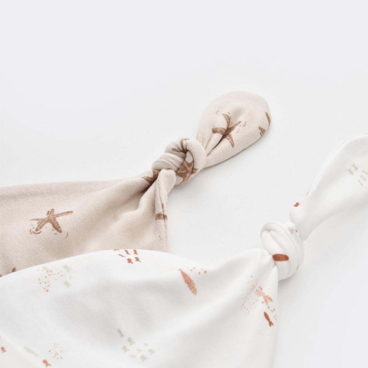 Bibaby Organik Şapka 2li Magic Starfish Latte