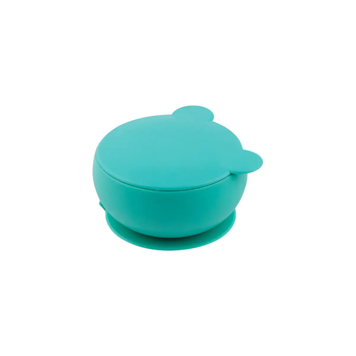 OiOi Vakum Tabanlı Silikon Kapaklı Kase6+ Ay Aqua Green