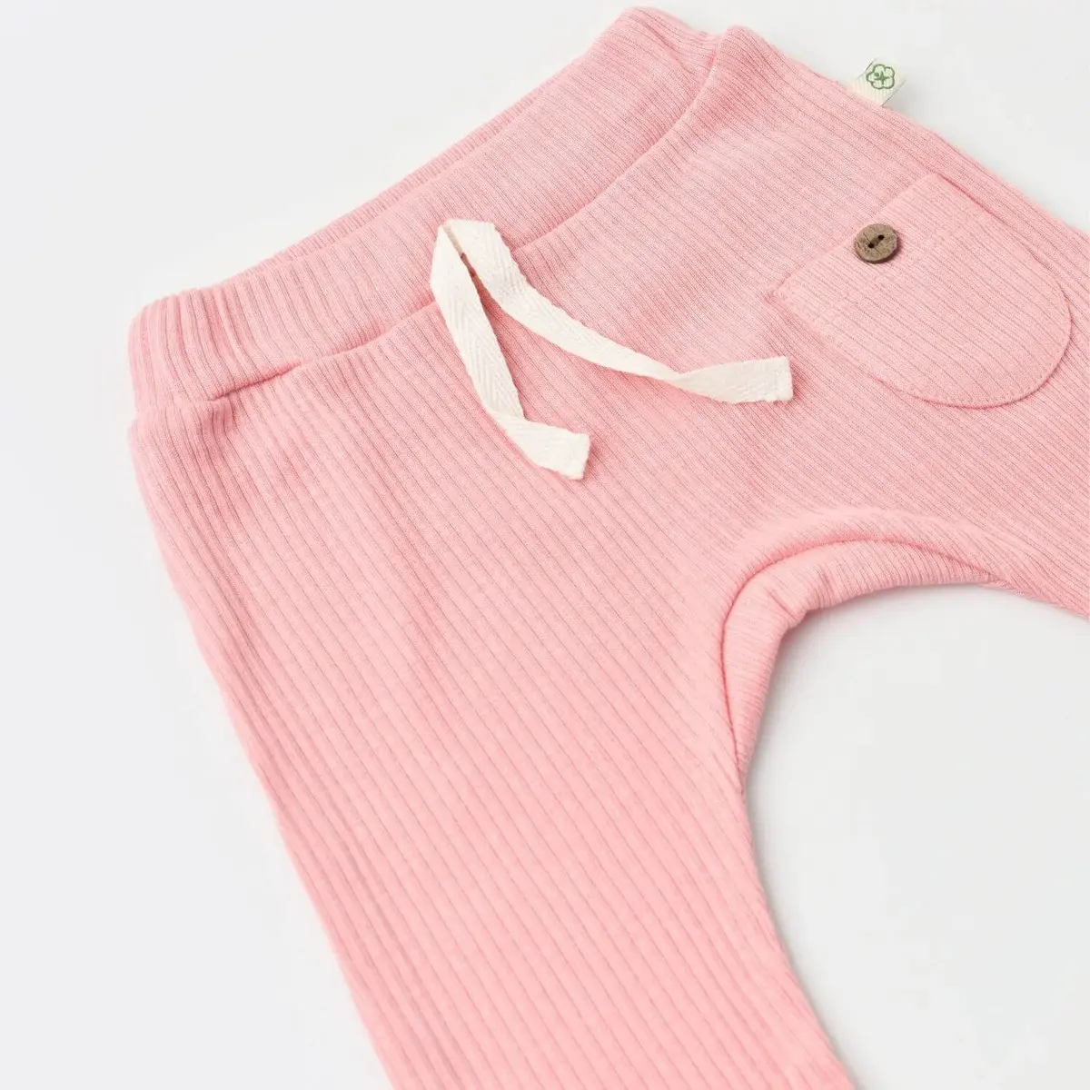 Bibaby Organik Pantolon Patiksiz Soft Modal Pembe