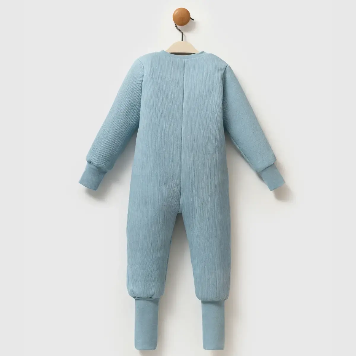 Ella Bonna Uyku Tulumu Çoraplı 2,5 Tog Jakarlı Mavi