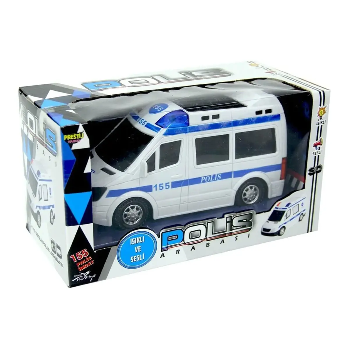 Polis Aracı Pilli Işıklı Kutulu