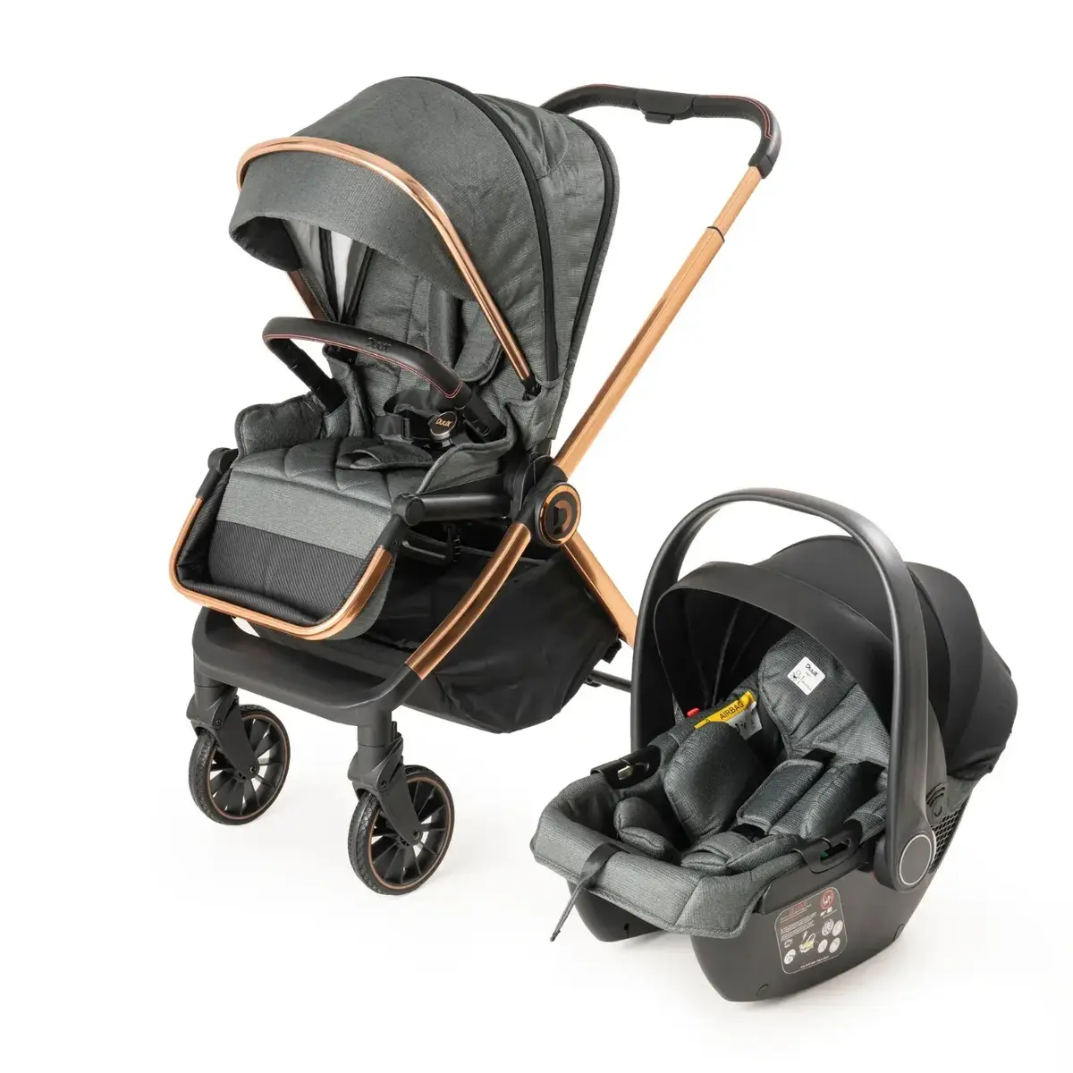 Duux Pro Max 2 Travel Sistem Bebek Arabası Green