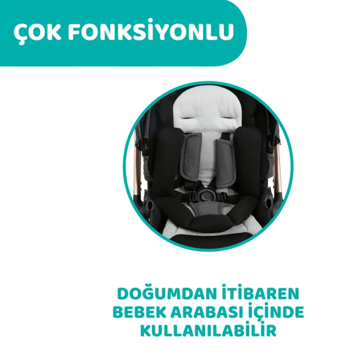 Chicco Mysa Çift Yönlü Bebek Arabası Black Satın
