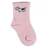 Bibaby Organik Çorap Soket New Animals Pembe