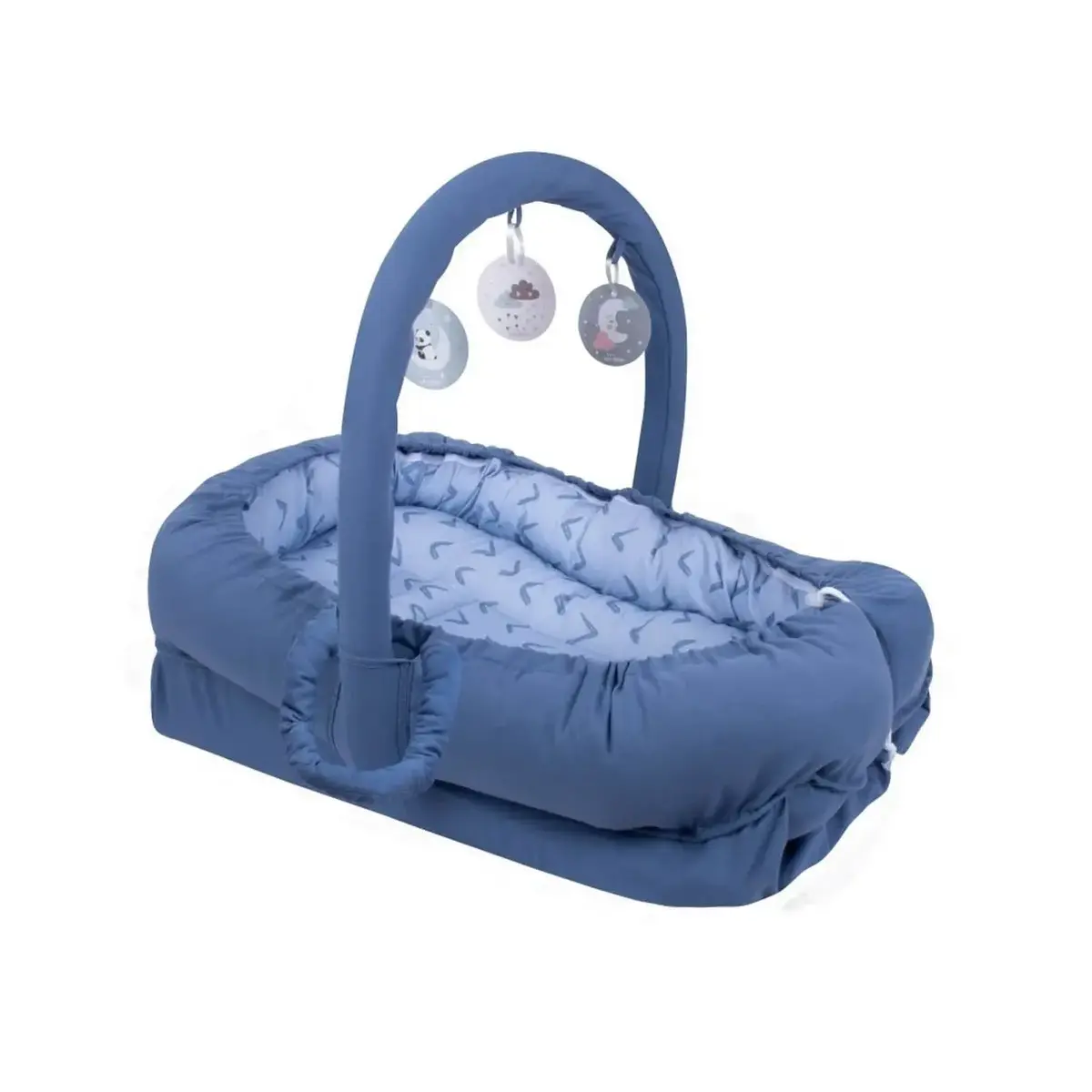 Sevi Bebe Çok Fonksiyonlu Anne Yanı Reflü Yatağı Çentik Desenli