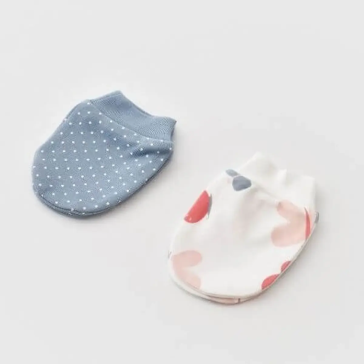 Bibaby Organik Eldiven 2li Wild Flowers Spring Blue