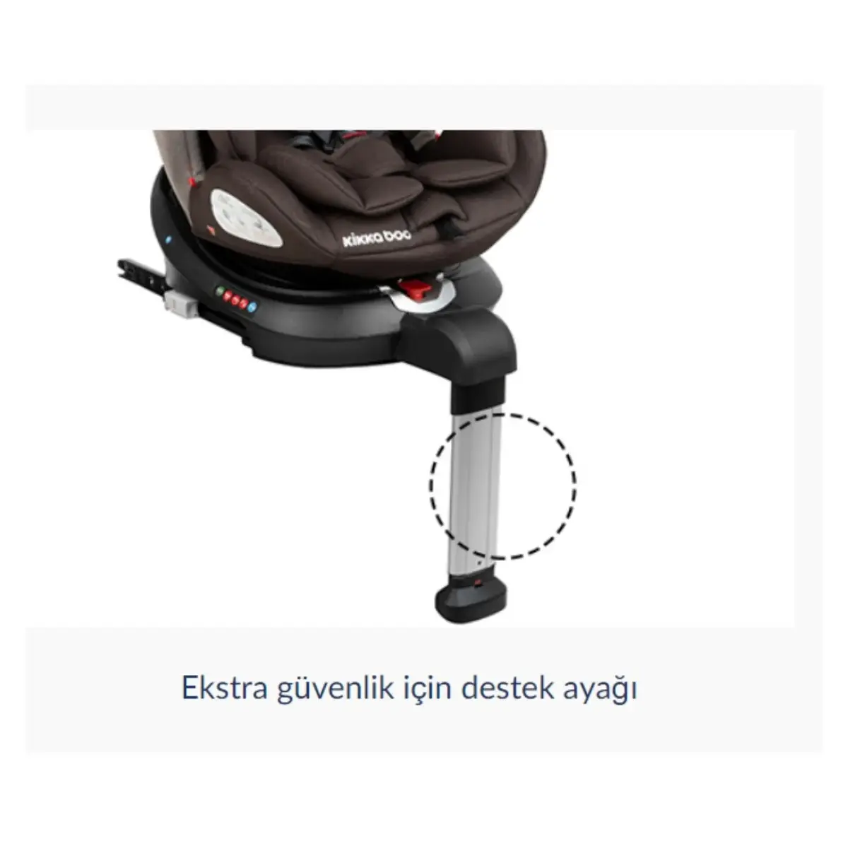 Kikka Boo Ronda Isofixli Oto Koltuğu 0-36 Kg Light Grey