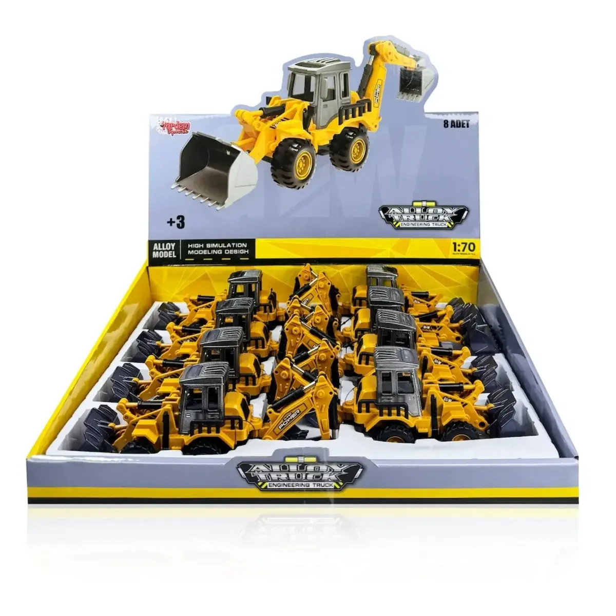 Vardem Sürtmeli Metal 1:70 Kazıcı Ve Yükleyici