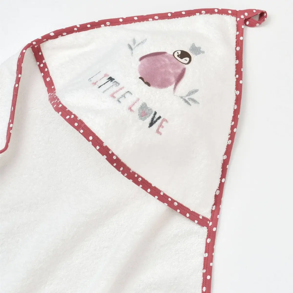 Bibaby Organik Bornoz Takımı Little Love Rose Dry
