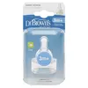 Dr Browns Options+ Dar Ağız Silikon Biberon Emziği 2li 3+ Ay 2.Aşama