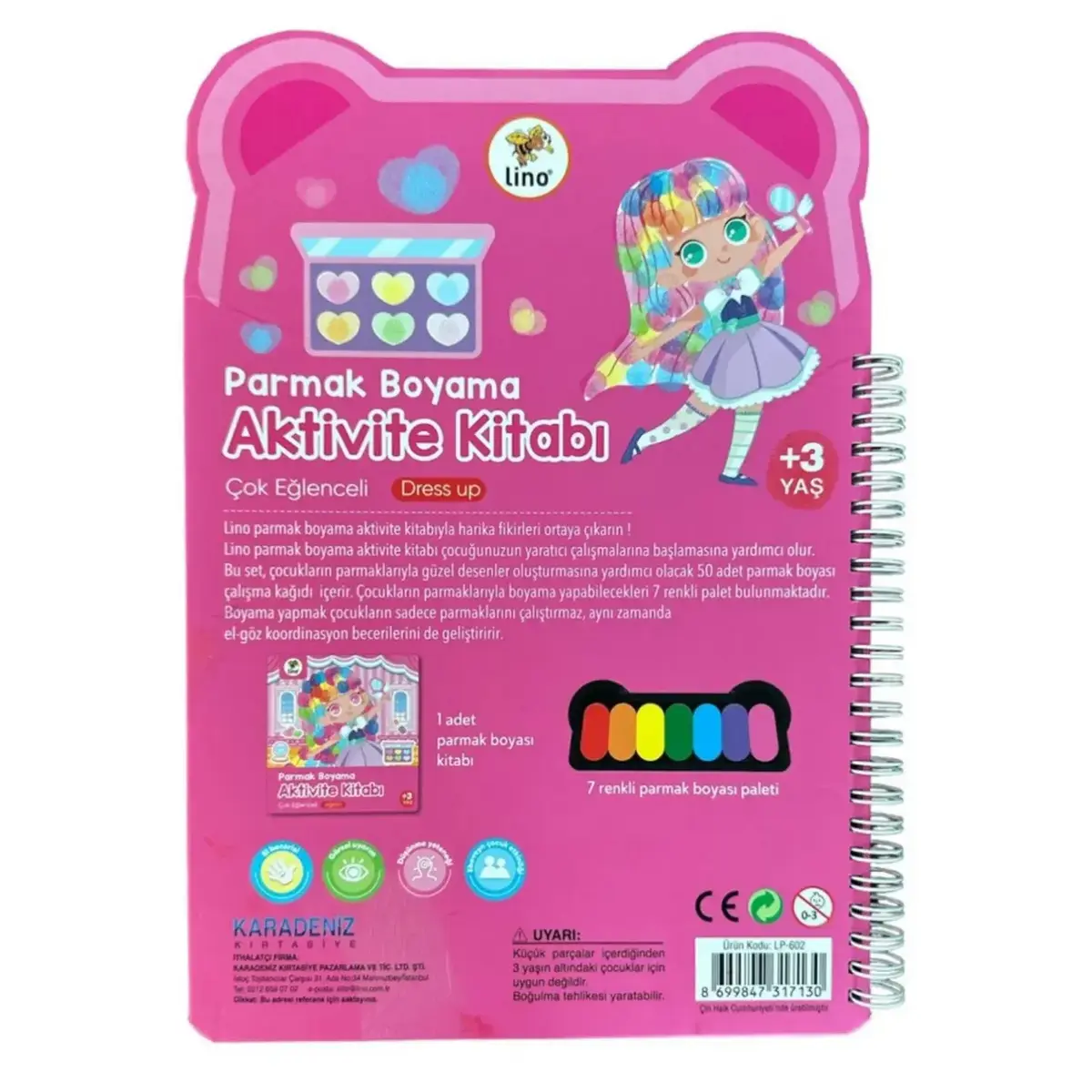 Lino Parmak Boyama Aktivite Kitabı Dress Up