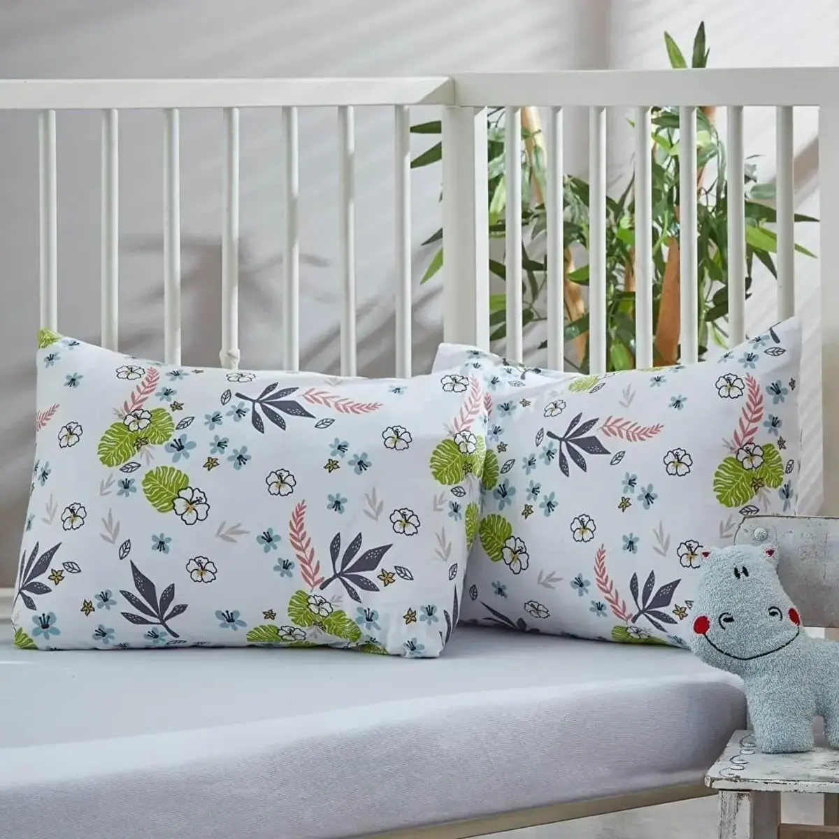 Penye Bebek Çarşaf Ve Yastık Kılıfı Jungle 60*120