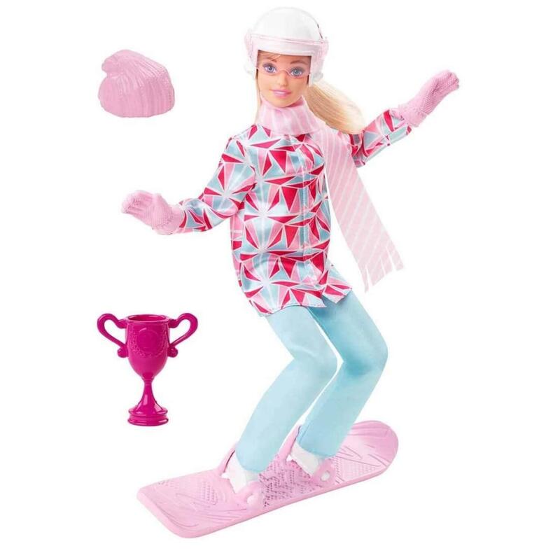 Barbie  Snowboard Sporcusu Bebek