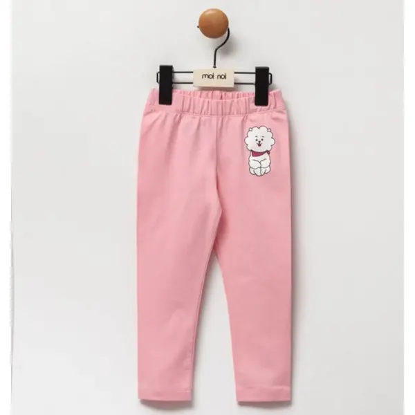 Moi Noi Tayt Baskılı Pembe - Köpek