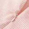 Bibaby Organik Tulum Fermuarlı Nature In Waffle Pembe Melanj