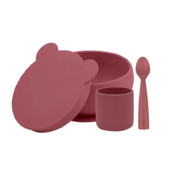 OiOi Blw Beslenme Seti Kaseli Velvet Rose