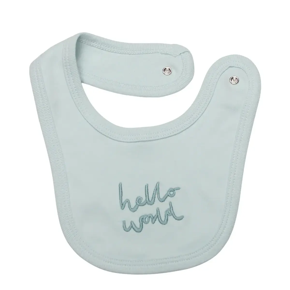 Bistyle Zıbın Takımı 3lü Hello World Mint - Ekru