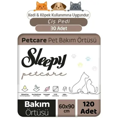 Sleepy Petcare Pet Bakım Örtüsü 30lu x 4 Adet (120 ADET)