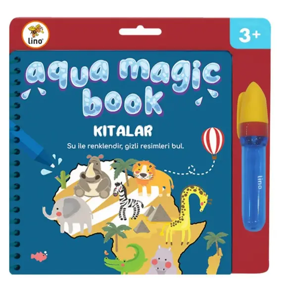 Lino Aqua Sihirli Boyama Kitabı Kıtalar