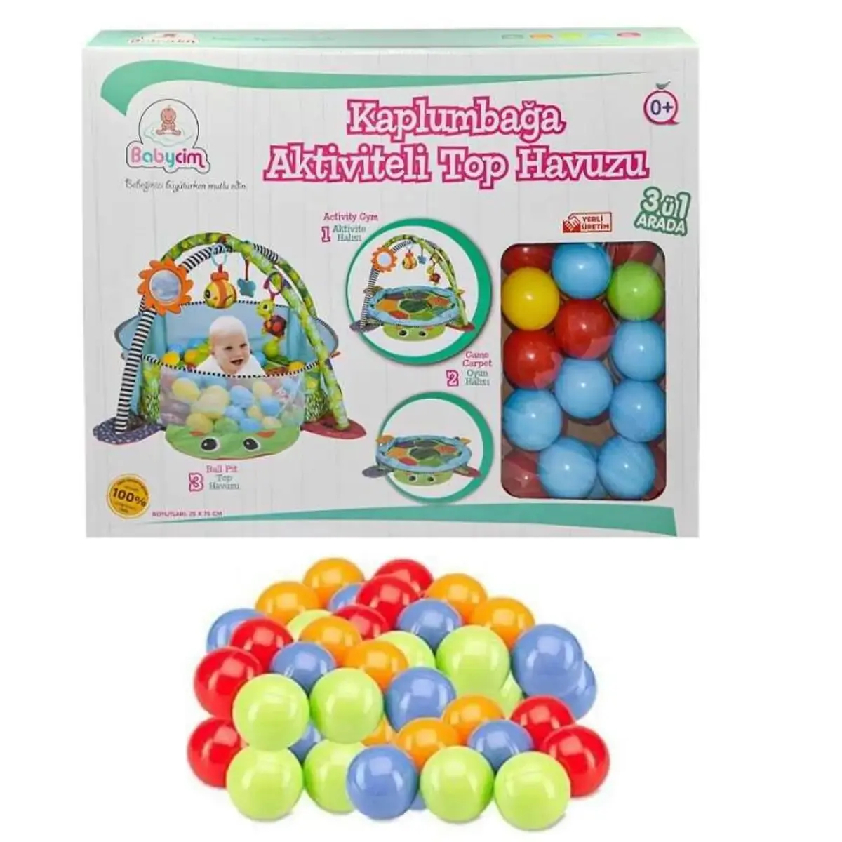Babycim Kaplumbağa Aktiviteli Top Havuzu
