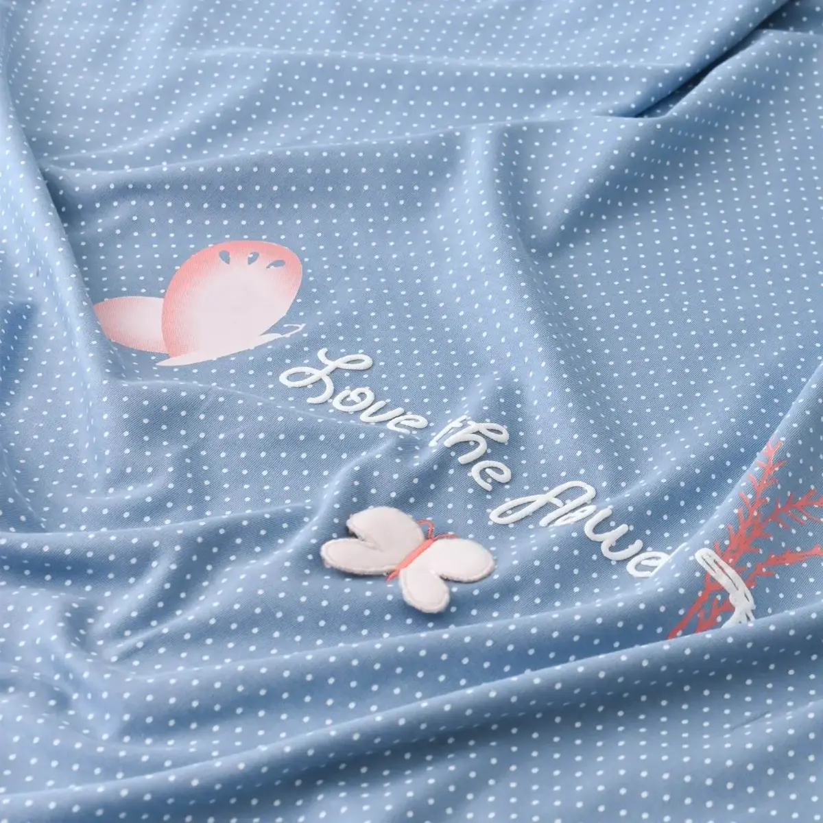 Bibaby Organik Hastane Çıkışı 10lu Wild Flowers Spring Blue