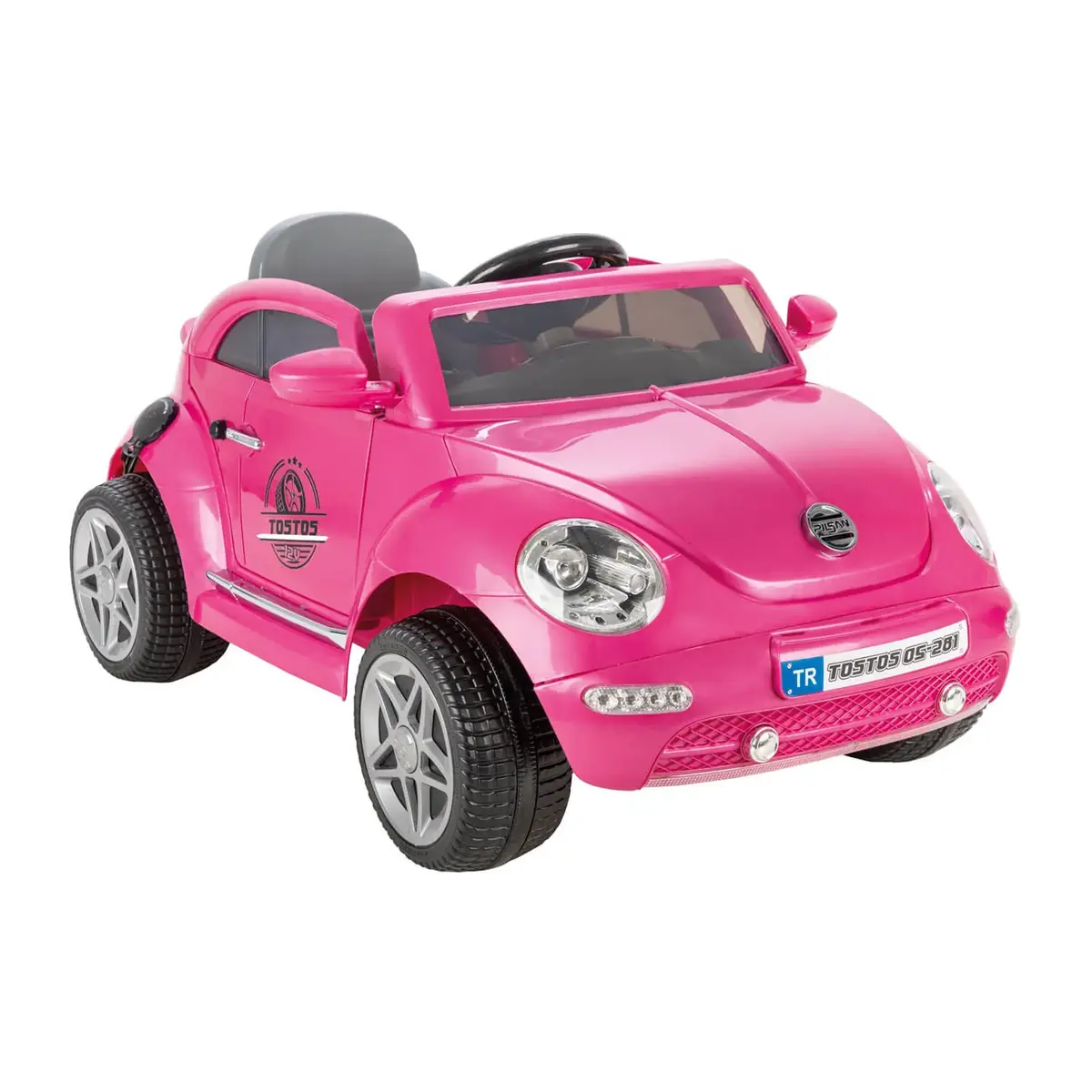 Pilsan Tostos Akülü Araba 12 Volt Pembe