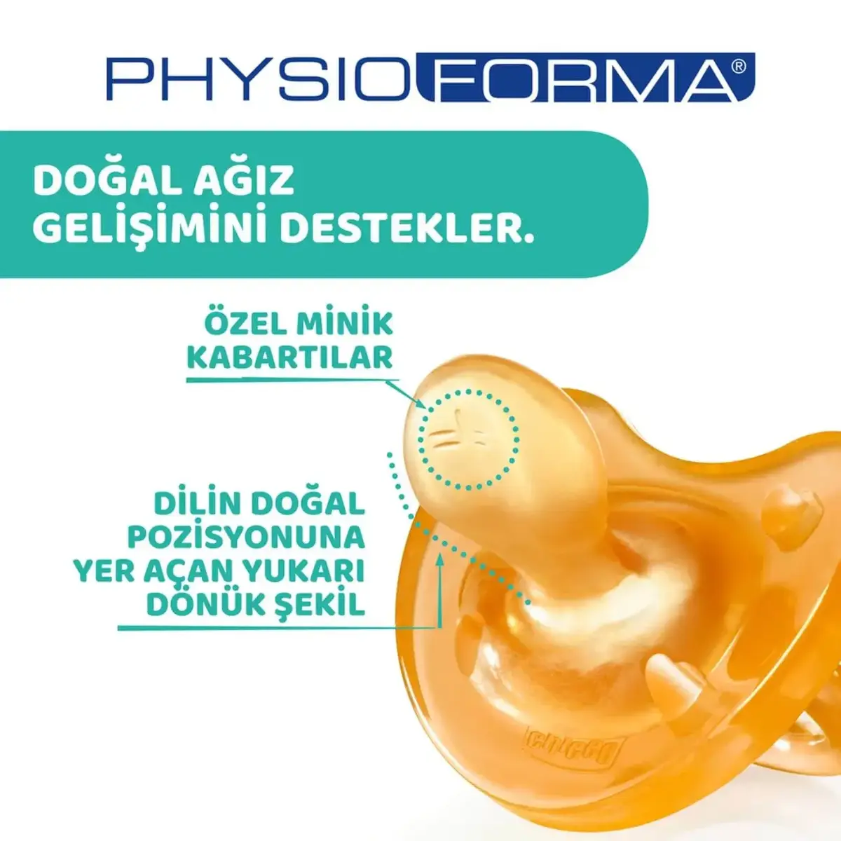 Chicco Physio Soft Kauçuk Emzik 6+ Ay
