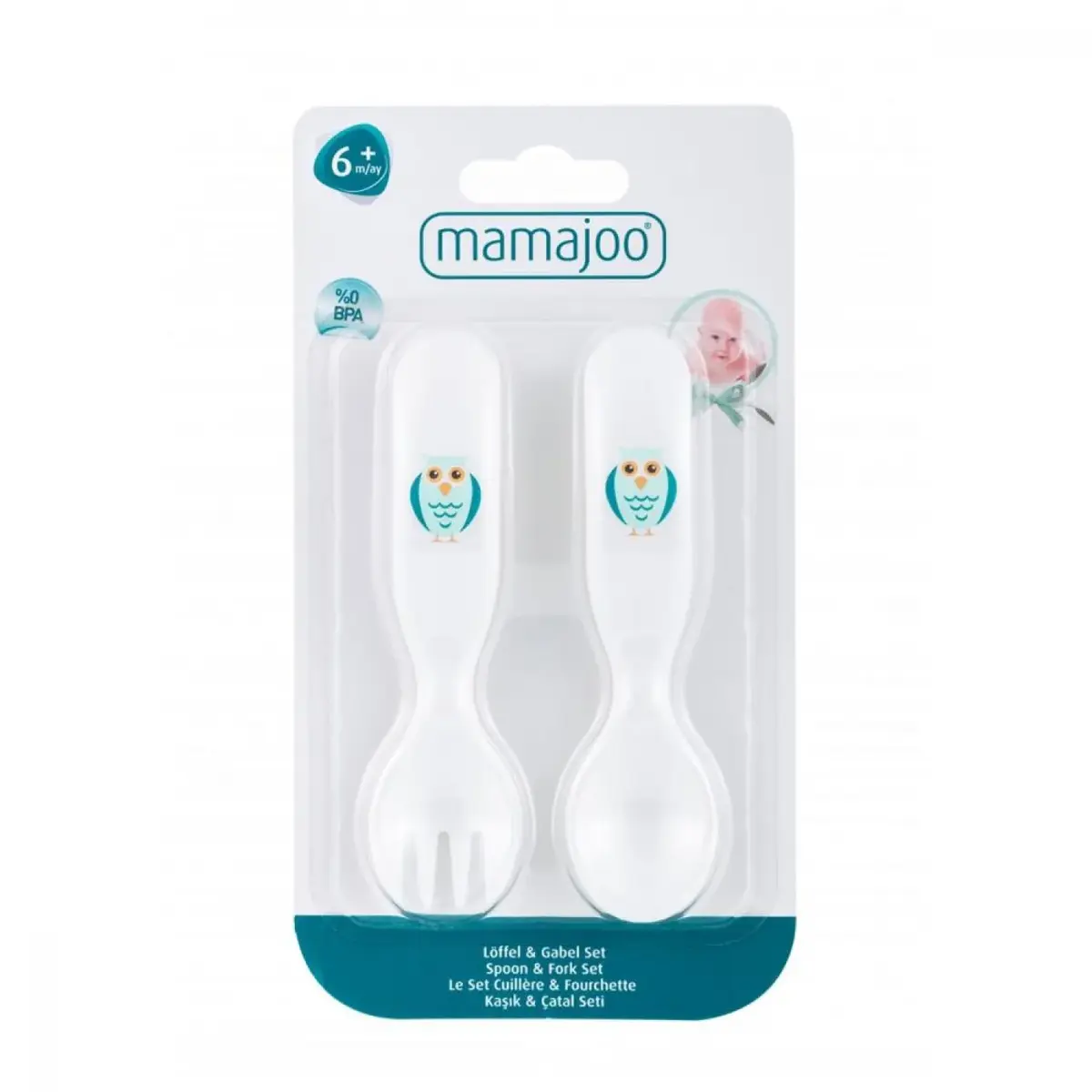 Mamajoo Çatal Kaşık Seti Baykuş