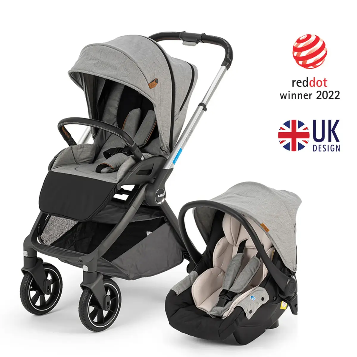 Kanz EasyGo Travel Sistem Bebek Arabası Gri Kanz EasyGo Travel Sistem Bebek Arabası Gri