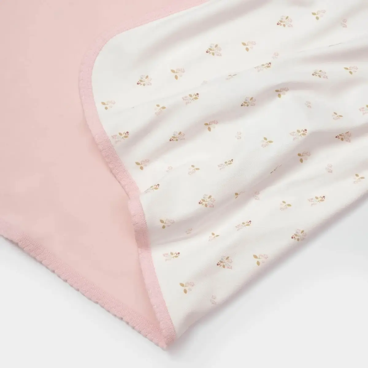 Bibaby Organik Battaniye The Flowers Ekru - Pembe