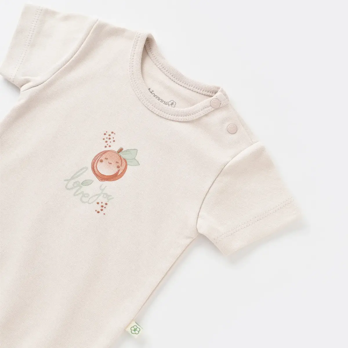 Bibaby Organik Tulum Takımı Tüllü Summer Fruit Prematüre Light Cream Caramel