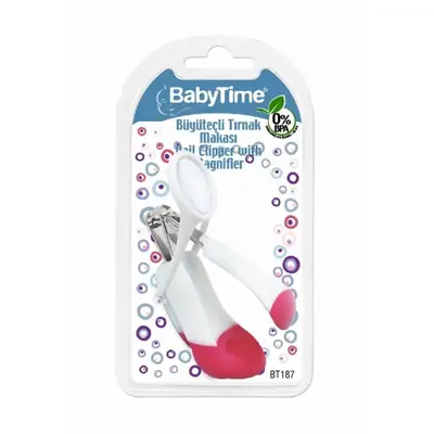 Baby Time Büyüteçli Bebek Tırnak Makası
