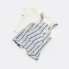 Bibaby Salopet Tulum Stripe Sytle Lacivert - Bej