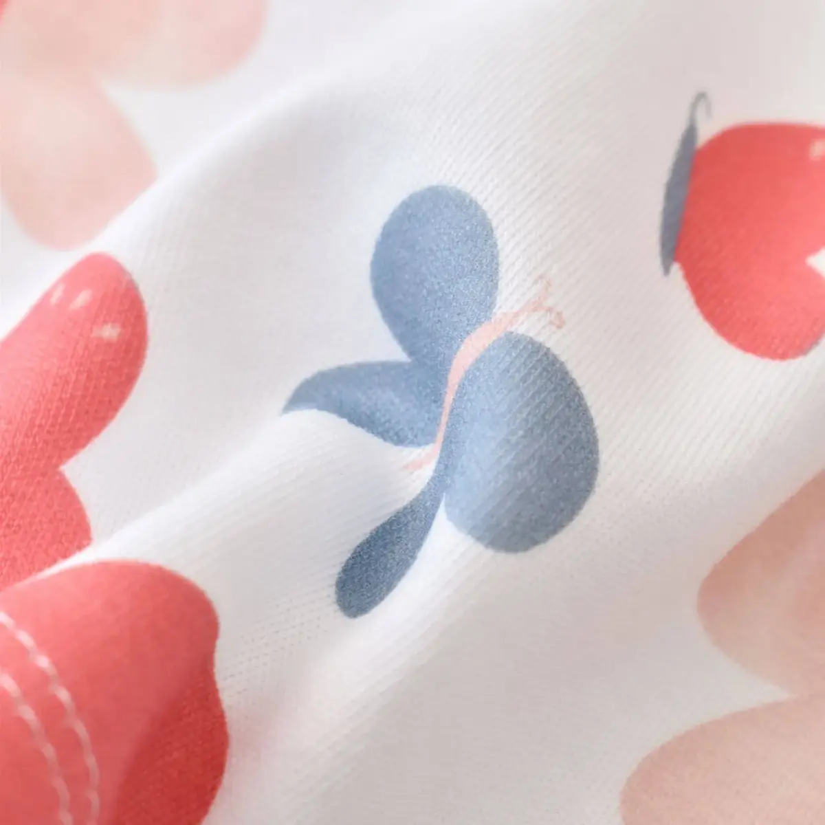 Bibaby Organik Sweatshirt Wild Flowers Coral