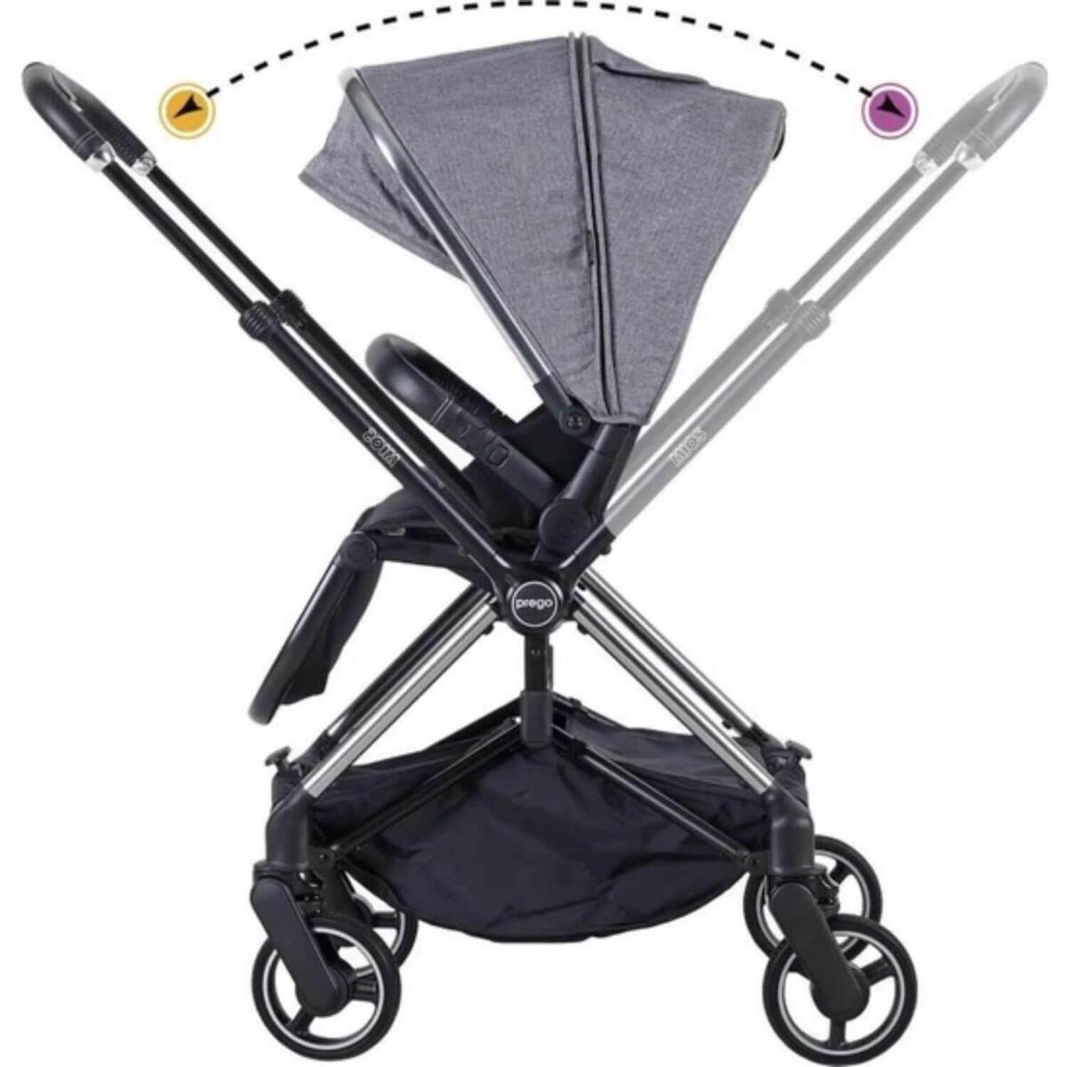 Prego 2066 Mios Travel Sistem Bebek Arabası Gri