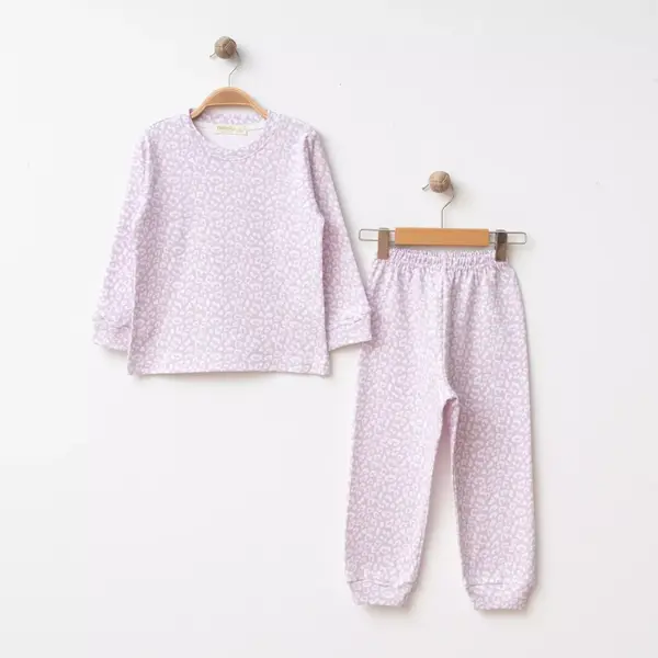Bebolly Pijama Takımı Baskılı Lila