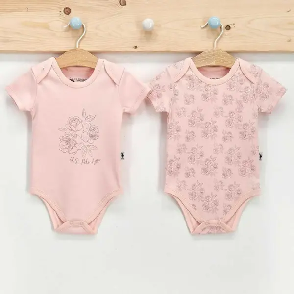 U.S Polo Body Kısa Kol 2li Toz Somon