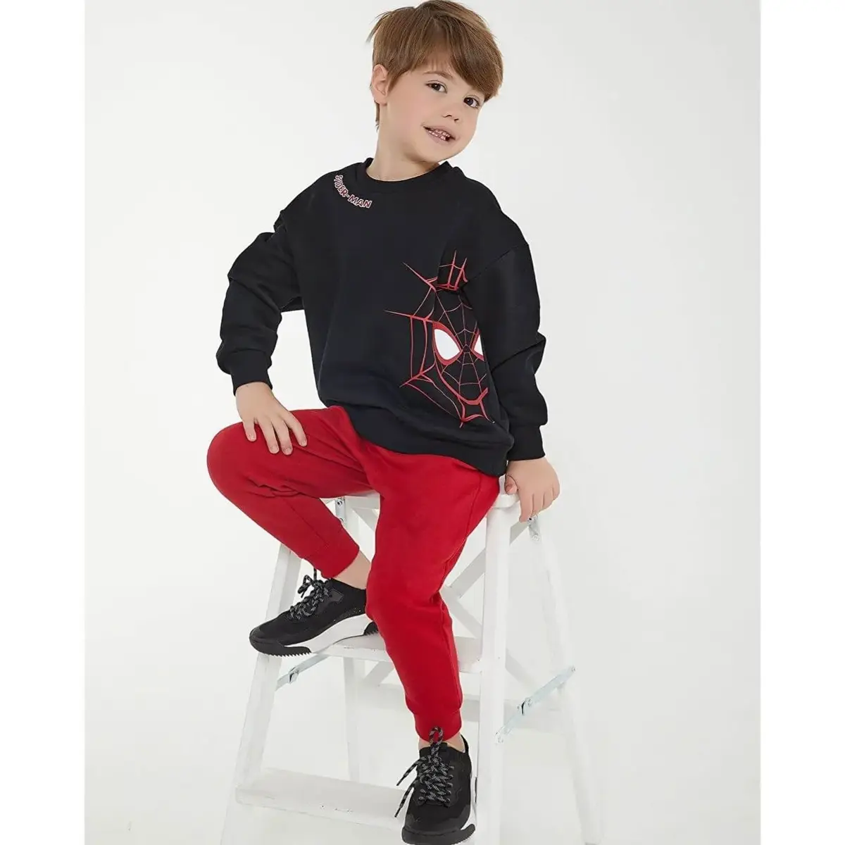Spider Man Eşofman Takımı Siyah