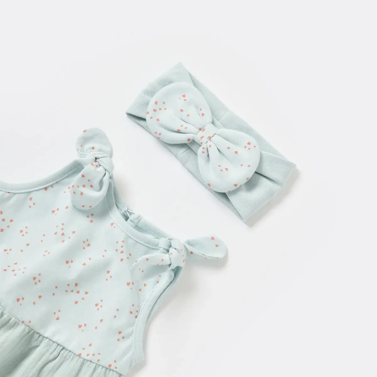 Bibaby Organik Elbise Pretty Ears Bunny Mint
