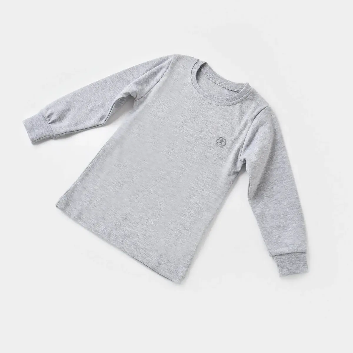 Bibaby Organik Sweatshirt Little Basic Gri Melanj