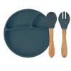 Oioi Tabak Kaşık Çatal Set Deep Blue