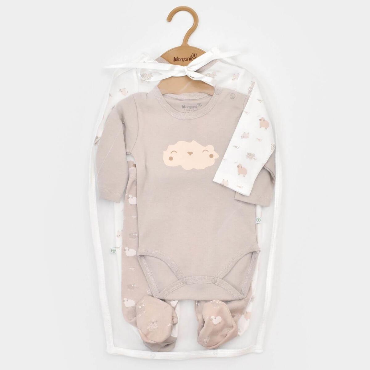 Bibaby Organik Tulum Takımı Tüllü Curly Sheep Bej